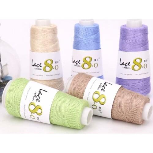 Cotton Hemp Bud Silk Thread Crochet Thread Summer Thin Shirt Crocheted Fancy Thread Manual DIY Material Mercerized Fine Wool