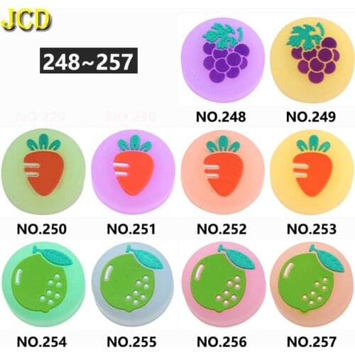 JCD 1PCS Glow Luminous Fruit Joystick Cover Thumb Stick Grip Cap For Switch NS Lite Joy-Con Controller Joycon Thumbstick Case