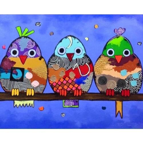 Owl painting,cartoon 5d diy diamond painting Cross Stitch 5D DIY diamond embroidery full drill Rhinestone mosaic home decoration