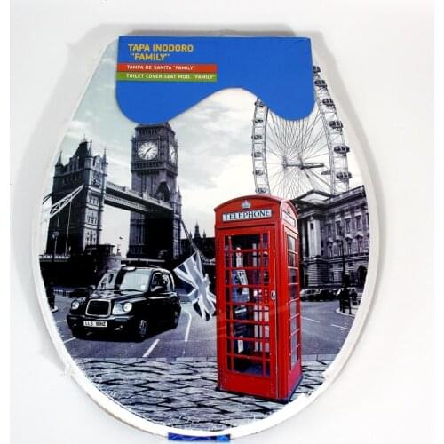 Toilet lid cover standard closing 2021 high quality colorful toilet seat cover set hot selling fashion bathroom pp toilet seat