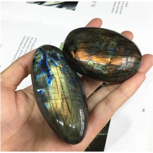 Labradorite Palm Stone Natural Crystal Healing Gemtones For Home Decoration