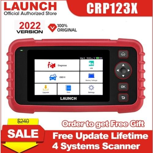 Launch X431 CRP123X Diagnostic Tool Auto Code Reader EOBD OBD2 Scanner Engine Transmission ABS SRS Auto VIN WIFI