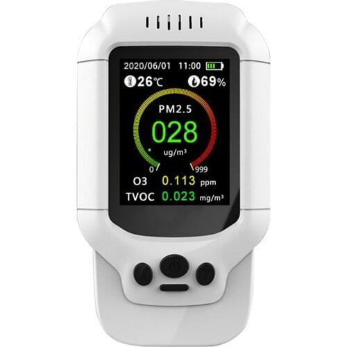 Air Monitor Multifunctional Digital Display Indoor/outdoor O3 TVOC Detector CO2 Meter High-precision Air Monitoring Gas Analysis