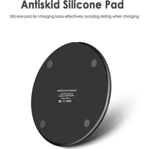 Newest K8 Wireless Charger for iPhone 11 Pro 8 X XR XS Max 10W USB Quick Wireless Charging Pad for iPhone Samsung Huawei Xiaomi