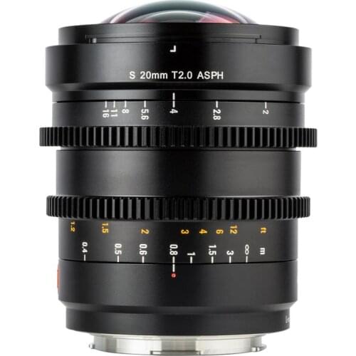 VILTROX S 20mm T2.0 ASPH Large Aperture Manual Focus Full Frame Prime Film Lens for L-Mount Camera Leica SL SL2 Lumix S1 S1R S1H