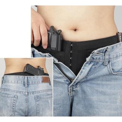 Hunting Concealed Carry Bag Tactical Belly Band Holster for Women Elastic Waist Case for Glock Phone Hunting Magazine