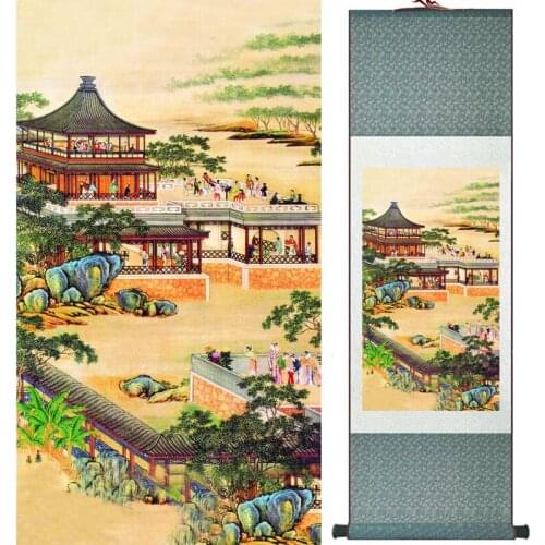 Landscape art painting Super quality traditional Chinese Art Painting Home Office Decoration Chinese painting LTW2017112316