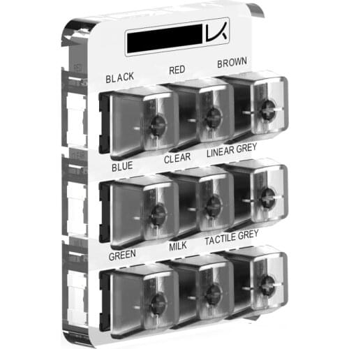 Transparent Lettering Keycaps Testing Tool Cherry 9 MX Switches Keyboard Tester