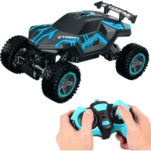1:16 Remote Control Car Rc Car Toy For Children Rc Crawler Led Light Truck Childre