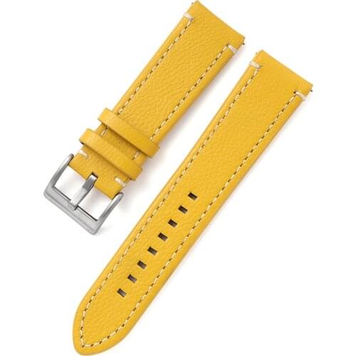Genuine Leather Watch Straps 18mm 20mm 22mm 24mm Men Women Quick Release Watchbands for Samsung Galaxy Gear S3 Active 2