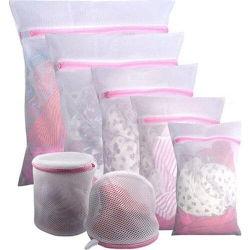 11 Size Mesh Laundry Bag Polyester Home Organizer Coarse Net Laundry Basket Laundry Bags for Washing Machines Mesh Bra Bag