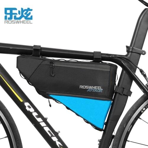ROSWHEEL 3+1L 100% Waterproof Bike Bag Bicycle Accessories front frame tube Triangle bag for MTB Road Bike