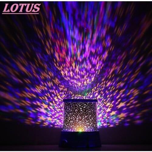 Hot Romantic Amazing LED Starry Night Sky Projector Lamp Star light Cosmos Master 1pc