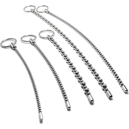 Stainless Steel Urethral Catheter Penis Plug Urethral Sound Metal Dilator Horse Eye Stimulation Adult Sex Toys for Men Gay