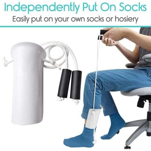 Sock Aid Easy On and Off Stocking Slider Pulling Assist Device Sock Helper Aide Tool Dressing Assist for Elderly, Pregnant