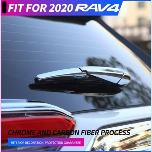 FOAL BURNING 3PCS/SET Car Rear Window Water Wiper Protection Cover Sticker For toyota rav4 rav 4 2020 2019 car accessoriess