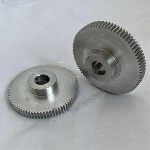 1PCS 0.6M 80T 5/6/8/10/12mm Hole M4 Aluminum Gear