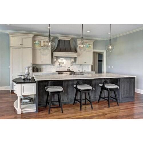 2020 traditional solid wood kitchen furnitures solid timber kitchen cabinets TK210