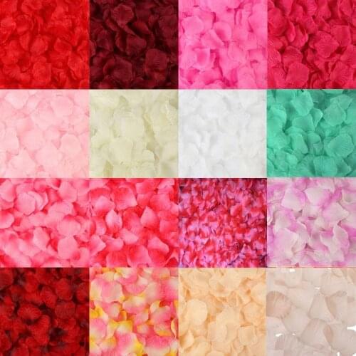 500/1000/3000pcs Colorful Artificial Rose Petal Wedding Rose Flower Petal Party Decoration Fake Flower Petalas Accessories 50