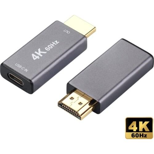 4K@60Hz USB Type C Female to HDMI Male Adapter Converter For MacBook Air Pro Huawei Matebook Samsung Note 20 Ultra S20+ S10 S9