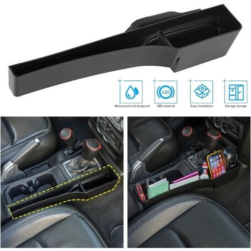 Car Storage Box Car Seat Crevice Plastic Cup Phone Holder Organizer Reserved design for Jeep Wrangler JL 2018 2019 2020