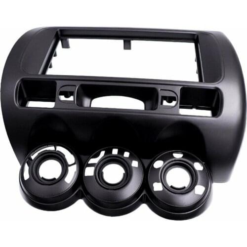 Car Radio Fascia Stereo Dash Panel Frame Grey Plastic Fit for Honda Jazz 2002 2003 2004 2005 2006 2007 2008 left hand drive