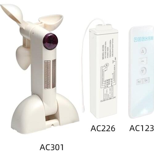 Wireless Weather Sensor Wind Sensor Rain-Sensitive Close Open Window Curtain Blinds Awning For Smart Home Automation Domotica