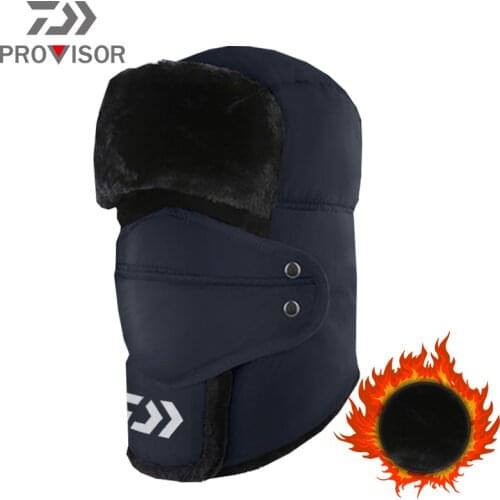 2020 New Daiwa winter Fishing hats Windproof Warm Multifunctional Outdoor Bicycle Headwear Seamless Magic Fishing hat Bib Scarf