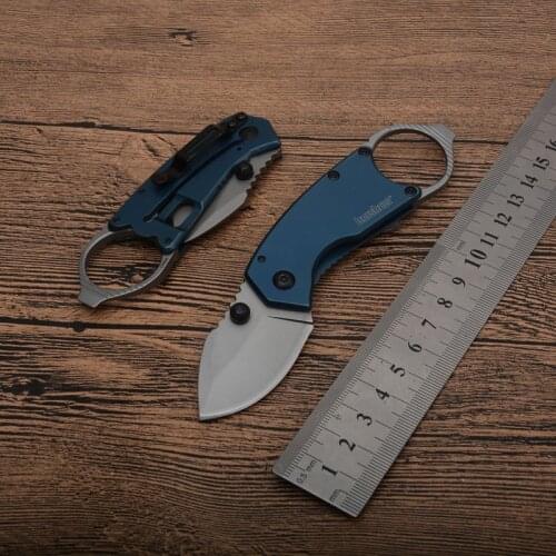 Kershaw 8710 pocket outdoor camping hunting folding knife 8CR13 blade blue steel handle Tactical Survival fruit knives EDC tools