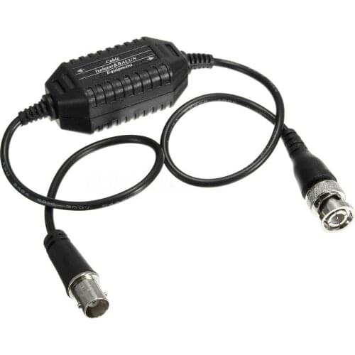 Coaxial Video Ground Loop Isolator Balun BNC Male To Female for CCTV Camera