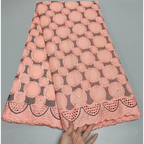 SJ Lace 2021 High Quality African Swiss Voile Lace Fabric Stones Soft Embroidery Dry Voile Lace Materials In Switzerland t2-88