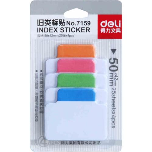 Easy Use Index Tabs Sticky Notes Mini Bookmark Color Post Stationery Office Accessories School Supplies E6502