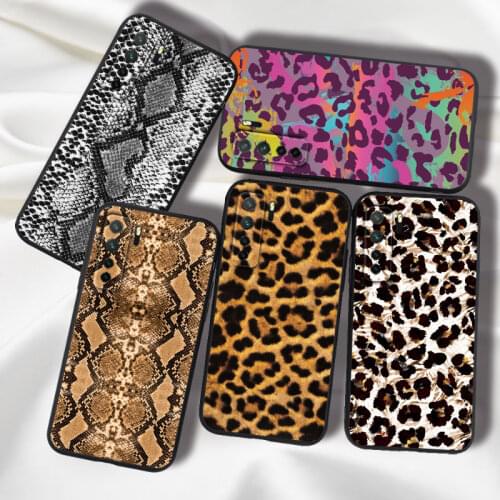 Leopard Case For Huawei P40 Lite E P40 P30 P20 Pro Lite NOVA 7 6 SE 7i 4e 3E Honor 20S MAR-LX1H Case Cover Silicone TPU Bumper