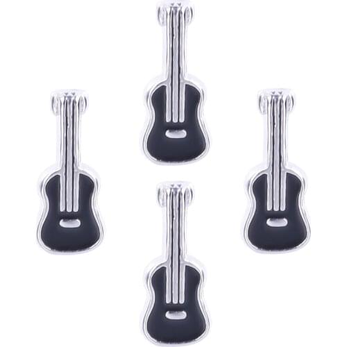 20Pcs/lot F723 Musical Metal Violin Floating Living Memory Charms Fit Making Necklaces Locket Jewelry
