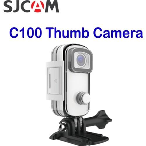 SJCAM C100 Mini Thumb Camera 1080P 30FPS H.265 12MP NTK96672 Chipset 2.4GHz WiFi 30M Waterproof case Action Sports DV Camera