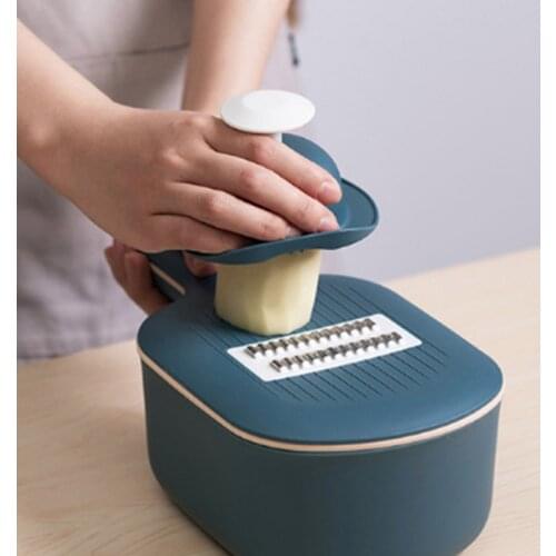 Youpin Jordan & Judy Multi-functional Vegetable Cutter Manual Slicer Potato Grater Carrots With Food Storage Box For Kitchen Acc
