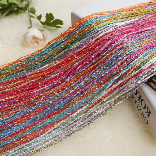 Multicolor String Curtains For Doors Shiny Tassel Glitter Line Curtains Home Decoration Window Divider Drape For Living Room