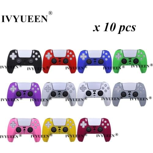 IVYUEEN 10 PCS Anti-slip Silicone Case Protective Skin for PlayStation 5 Dualsense PS5 Controller Cover Accessories Wholesale