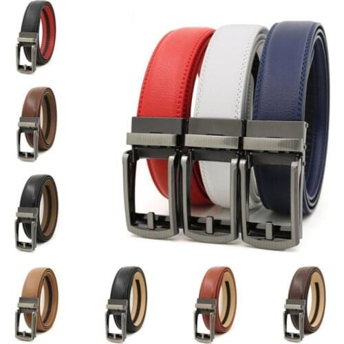 High Quality Cowhide Mens Belt Luxury Automatic Buckle Men Two-layer Cowhide Leather Belts Fashion Belt Designer Waist Belt