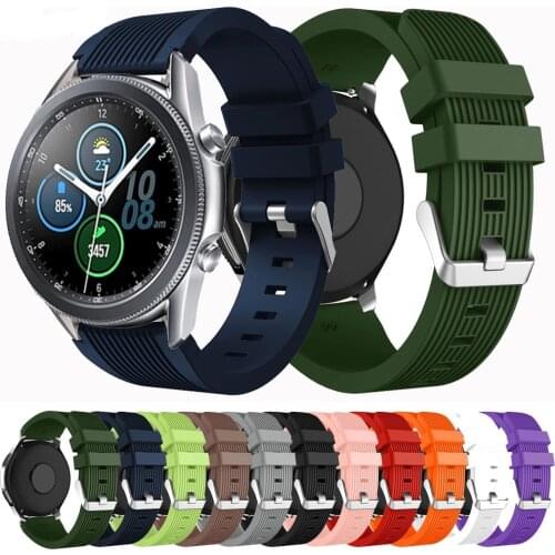 For Samsung Galaxy Watch 3 45mm 41mm Band Silicone Bracelet Watchband 20mm 22mm Strap For Galaxy Watch42mm 46mm/Gear S3 Frontier