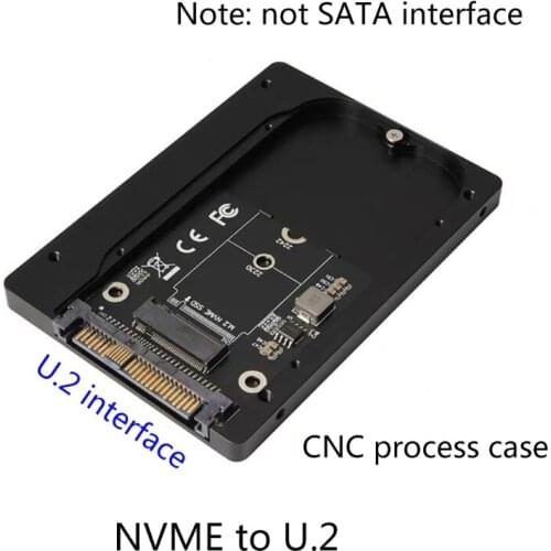 SFF-8639 U.2 to NVMe M.2 M-key PCIe SSD Case Enclosure Converter Adapter PCIe M2 F3MA