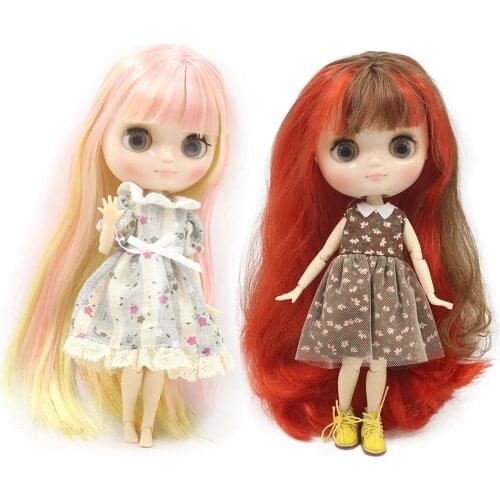 DBS bjd middie blyth 1/8 doll nude 20cm joint body matte face Suitable For DIY Custom makeup