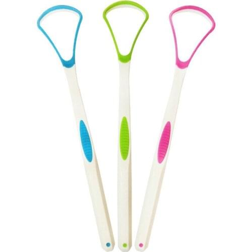 2020 New Y-Kelin Tongue Safety Scraper Brush Oral Cleaning Tongue Toothbrush Cleanering Brush Fresh Breath Remove Coating