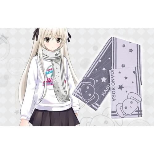 Yosuga no Sora Kasugano Sora Cosplay 5.2 Feet Cute Rabbit Printed Warm Soft Scarf