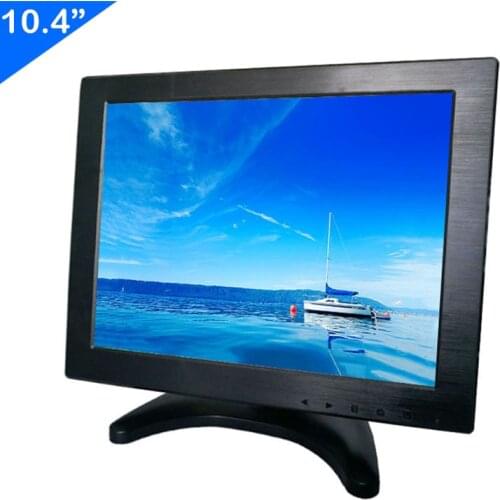 ZHIXIANDA 10.4 inch 800*600 with BNC HDMI AV VGA USB input for Car CCTV DVR Microscope industrial protable monitor