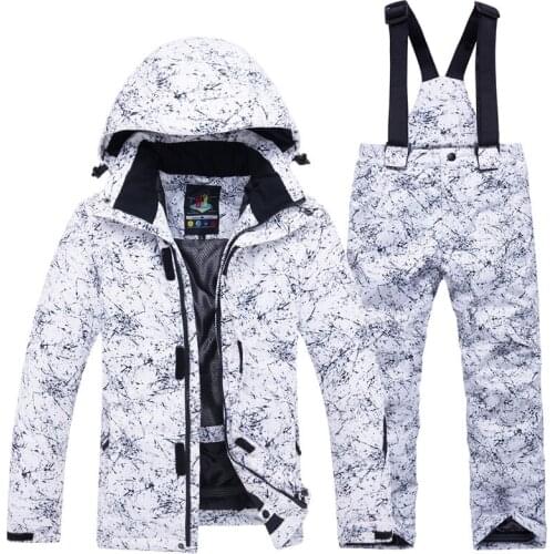 2021 Winter Children Ski Set Girl Outdoor Snowboard Jacket Boy Waterproof Warm Ski Suit Warm Overalls