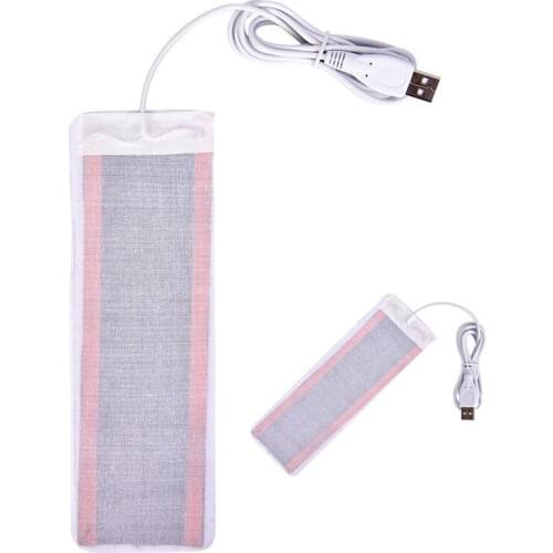 1pc USB Heated Socks Carbon Fiber Pads Electric Heated Insoles Winter Warm Arm Hands Waist Heated Gloves 21cm x 6.7cm