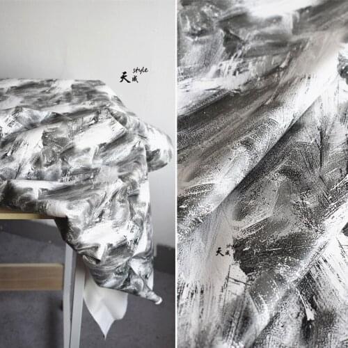 137*100cm oil painting Imitation PU leather Faux Leather Fabric for Sewing PU artificial leather for DIY decoration Non-elastic