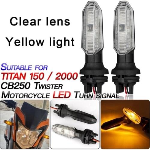 2Pcs 12V 5730 SMD Motorcycle LED Turn Signal Lights Lamps Side Indicator For HONDA 150 2000 CB250 Twister