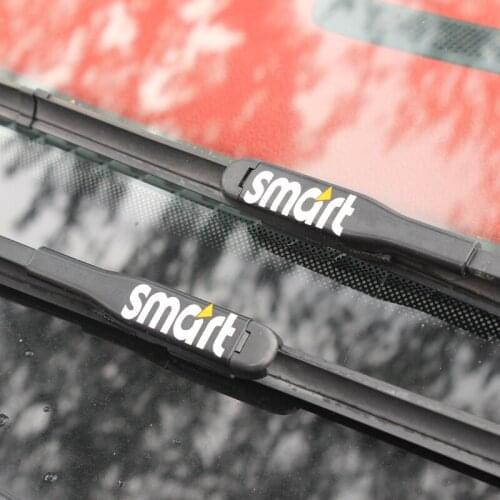 4x Car Window Wiper Sticker For Smart Fortwo Forfour 453 451 450 Roadster Crossblade City-Coupe Cabrio Rearview Mirror Stickers